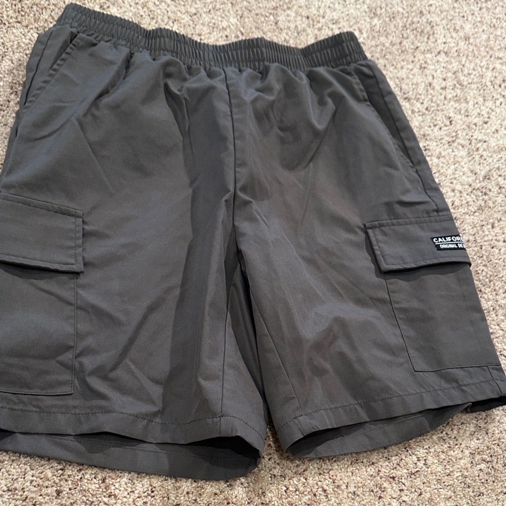 Black Cargo Shorts for Men